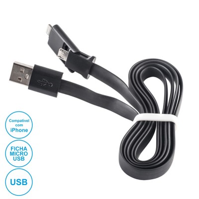 Cabo USB-A 2.0 Macho / Micro USB-B E Iphone 5/6